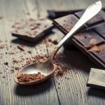 Closeup of Cocoa Powder on spoon