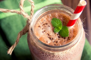 Chocolate smoothie (milkshake)